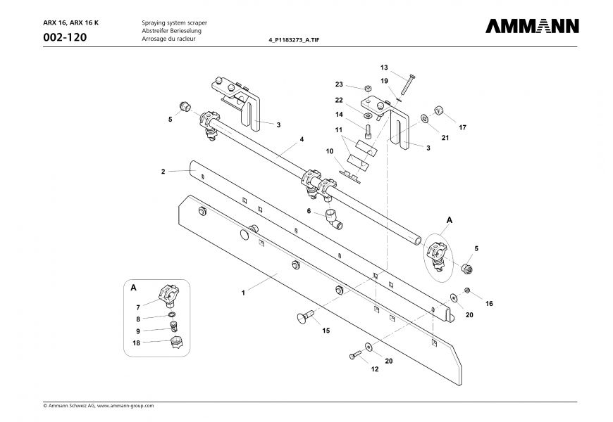 Spraying system scraper 4-S1183273_A