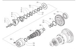 4WD shaft (axe E)